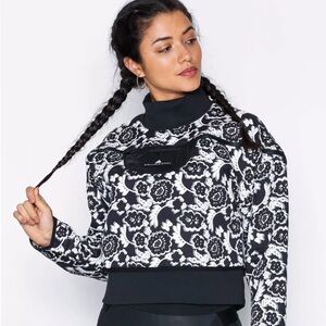 Stella McCartney for Adidas Floral Print Turtleneck Sweatshirt